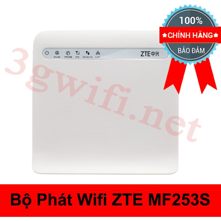 Bộ Phát Wifi 4G ZTE MF253S - Cục Phát Wifi Di Động ZTE Kết Nối 32 Thiết Bị
