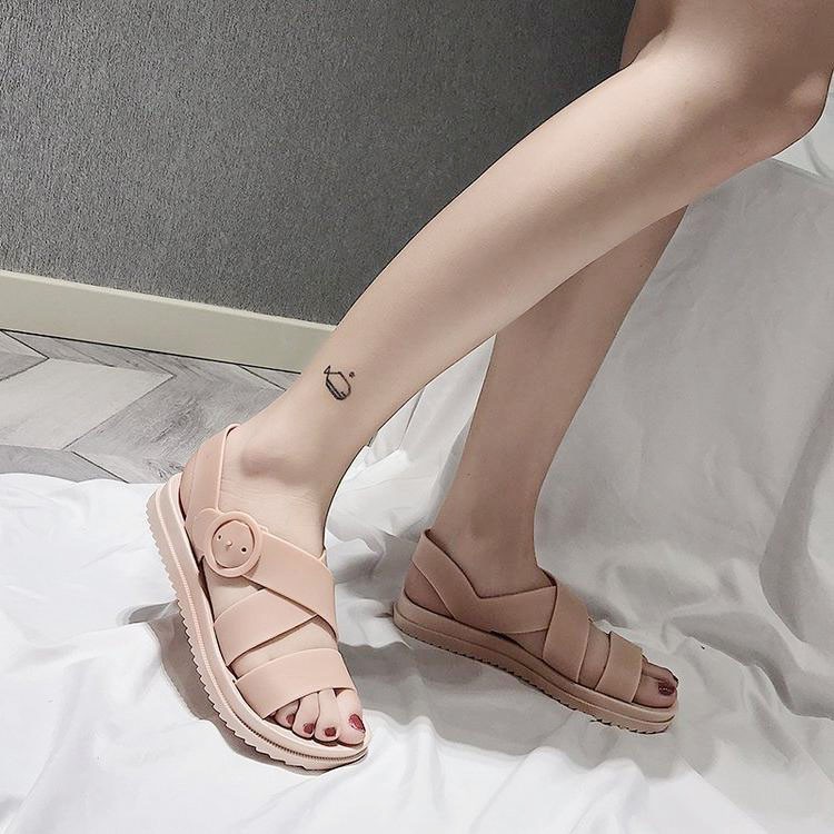 Sandal nữ /sandal nhựa không thấm nước đa năng đi chơi, đi biển, đi mưa dg14 shop9k