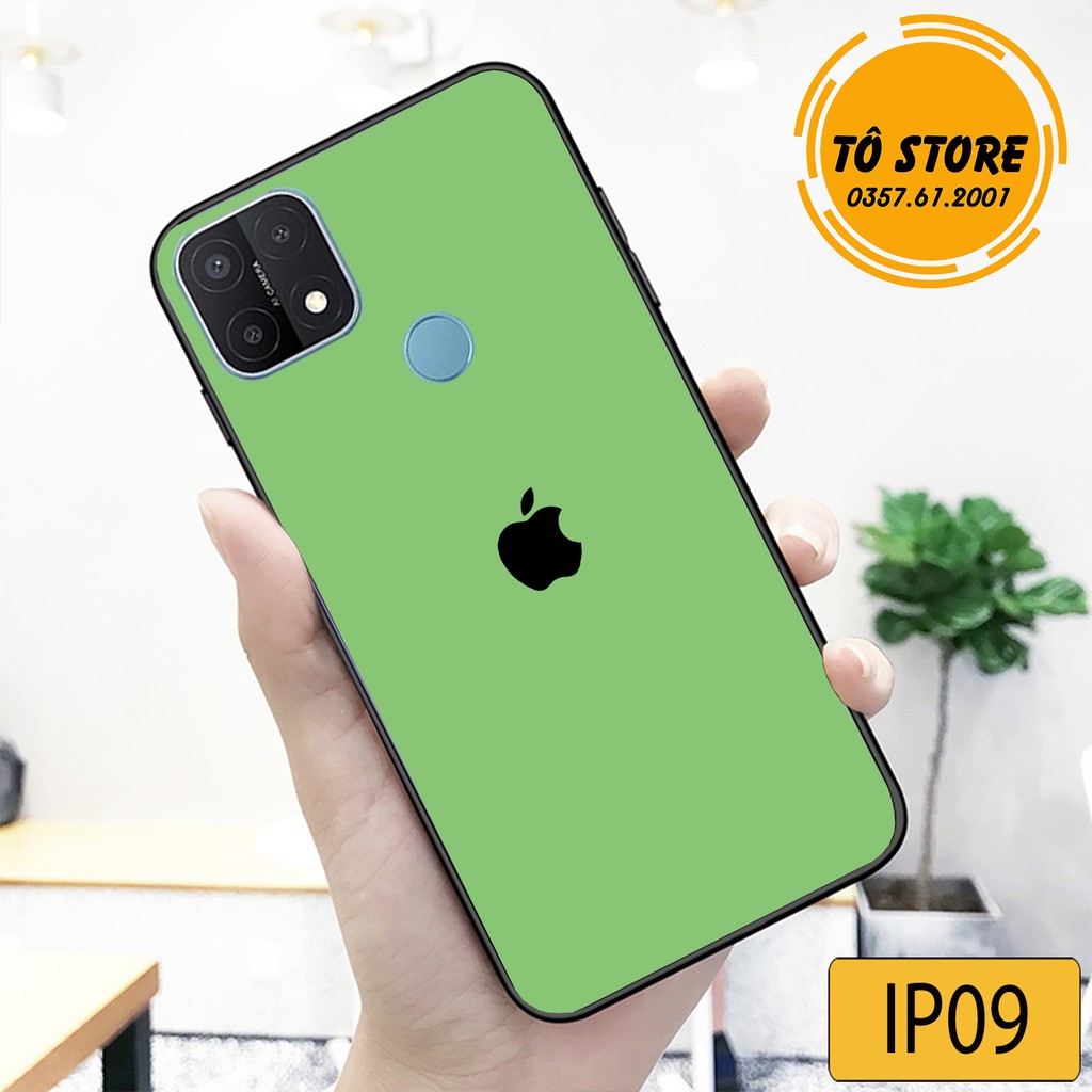 Ốp lưng Oppo A16 - Oppo A15 - Oppo A15S độ lưng iphone cao cấp, chất liệu lưng kính cường lực chống trầy.