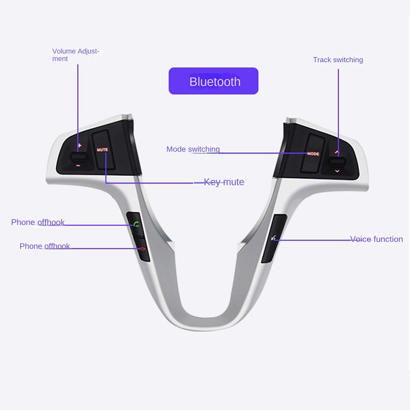 Công Tắc Điều Khiển Âm Thanh Gắn Vô Lăng Xe Hơi Hyundai VERNA SOLARIS Có Đèn Nền