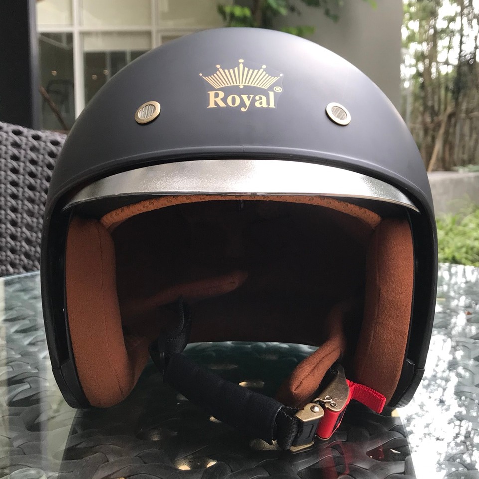 Mũ bảo hiểm Royal M139 đen nhám trơn