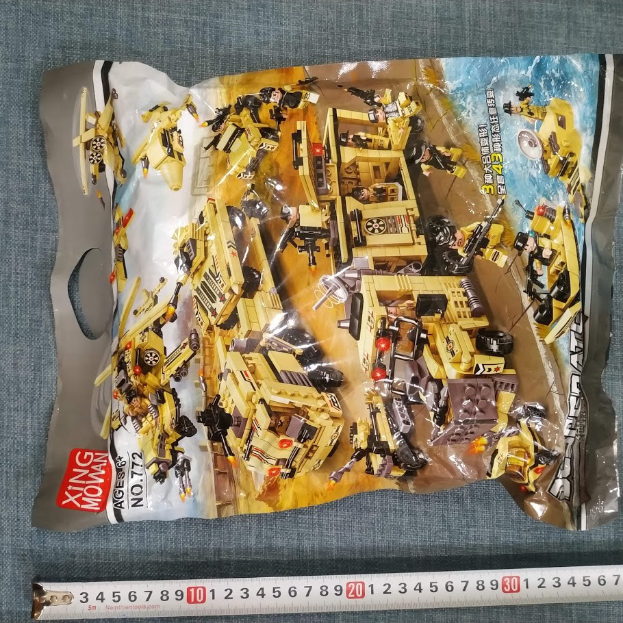 [823 CHI TIẾT] Bộ Lego lắp ráp xếp hình BIỆT ĐỘI SWAT SA MẠC VÀNG gồm XE QUÂN SỰ, MÁY BAY CHIẾN ĐẤU