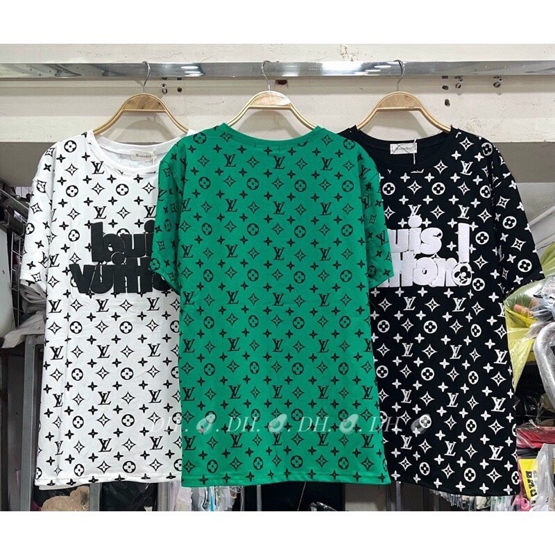 Áo Thun Tay Lỡ L.V Eo Vì Hot Trend Form Rộng Cổ Tròn Phong Cách Cá Tính Năng Động-Áo Phông Nam Nữ Unisex Freesize Tay Lỡ