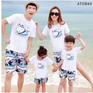 [SIÊU KUTE]ÁO THUN ĐI BIỂN IN CHỮ HELLO SUMMER HỌA TIẾT CHÚ CÁ HEO - ATDB89