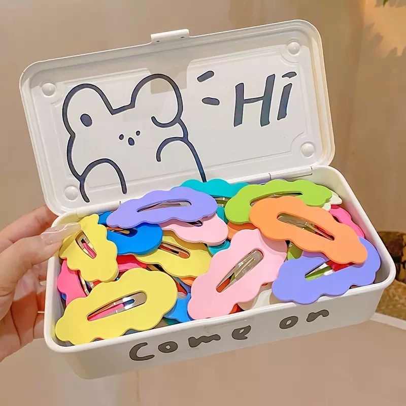 Kẹp Tóc Cỡ Lớn Màu Sắc Ngọt Ngào Phong Cách Hàn Quốc Cho Nữ
