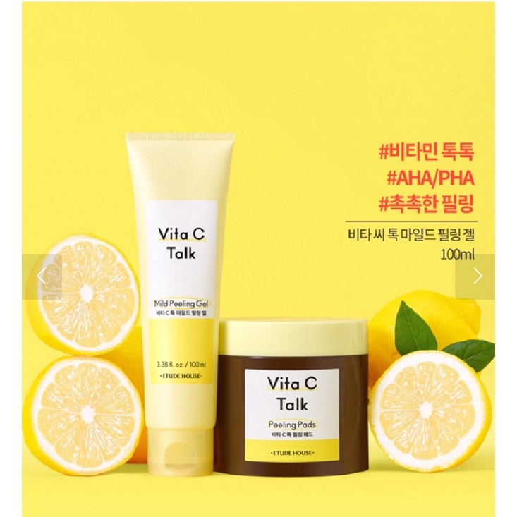 [Có bill]Tẩy tế bào chết Etude house vita C talk mild peeling gel | BigBuy360 - bigbuy360.vn