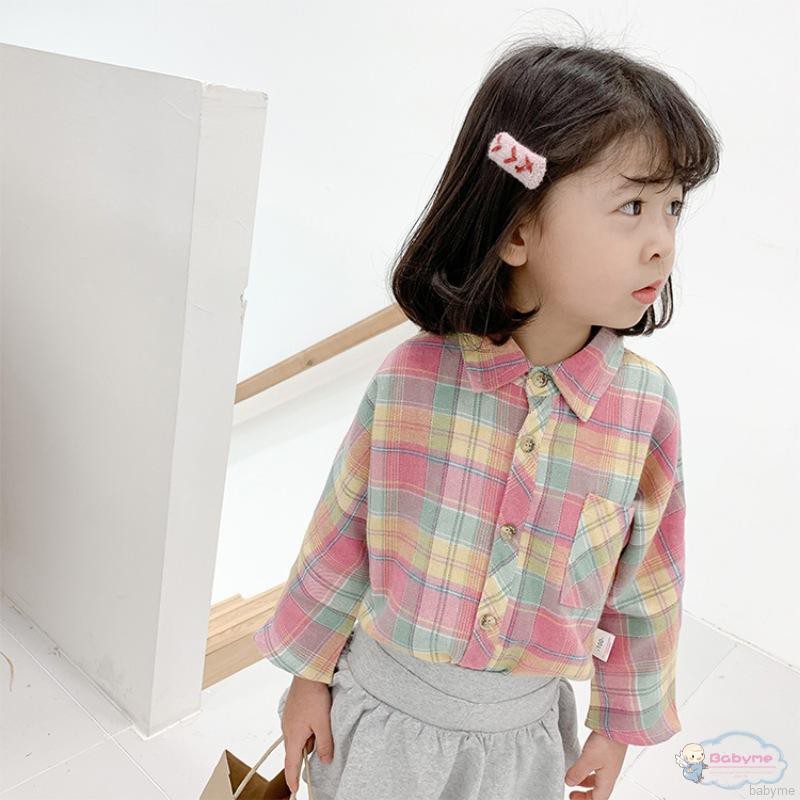 Áo Khoác Cardigan Sọc Caro Cho Bé Gái