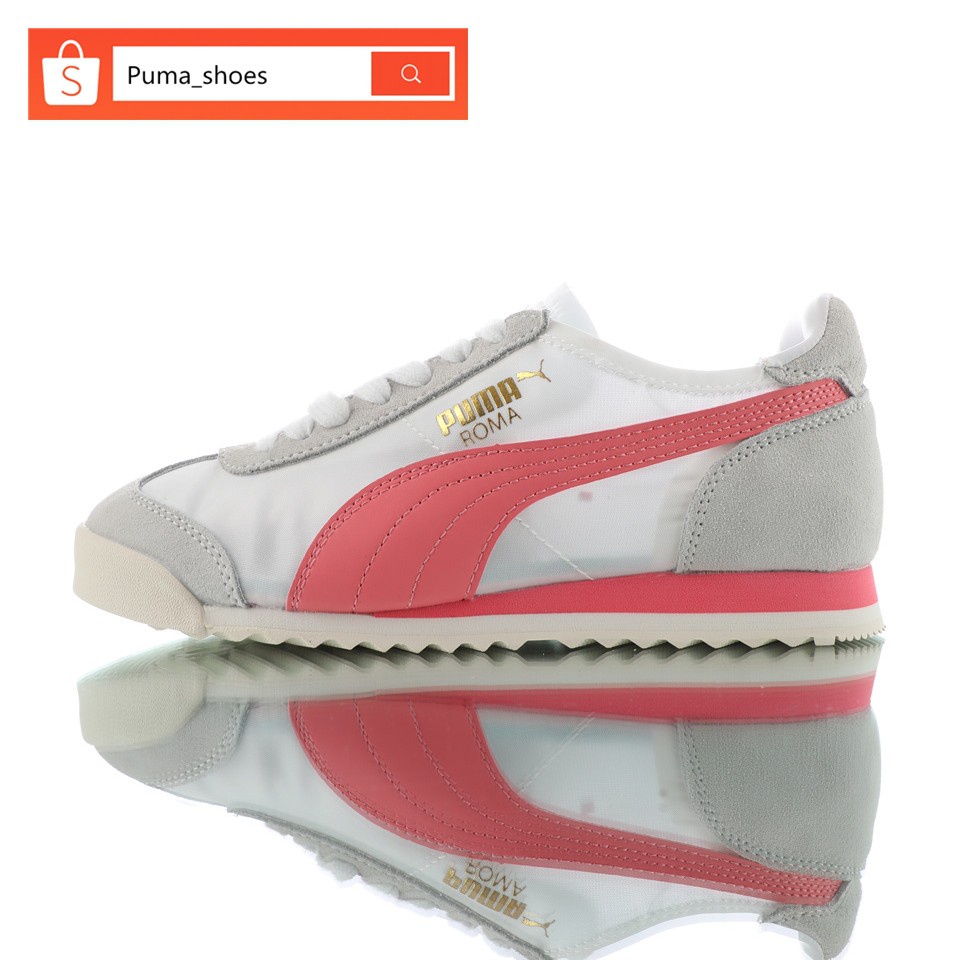Giày Thể Thao Puma Roma OG Nylon Trắng Cổ Thấp Chống Trượt Thời Trang Cho Nữ