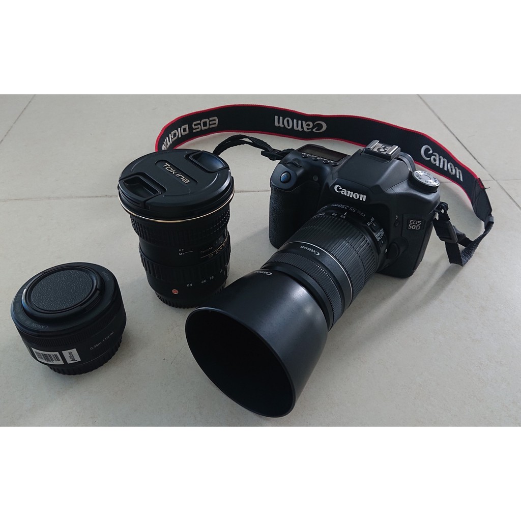 Bộ máy ảnh Canon 50D kèm lens