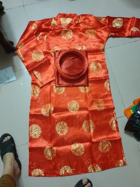 Bộ quần áo chúc thọ tặng ông bà kèm mấn đội đầu