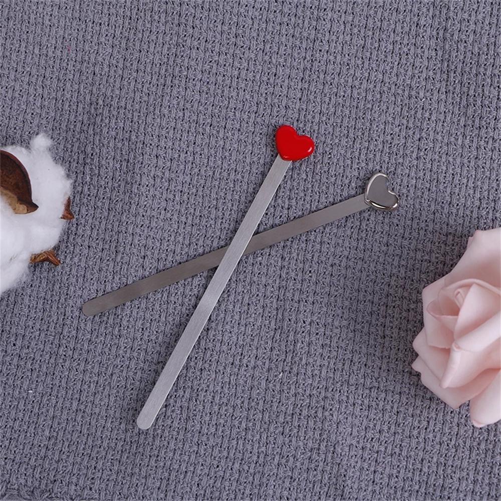 Augustina Đánh Dấu Trang Sách Hình Trái Tim Bằng Kim Loại Đơn Giản Thời Trang Đặc