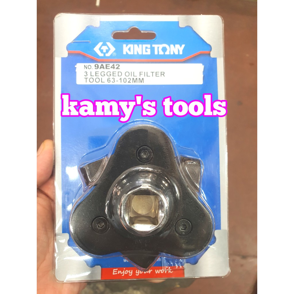 Cảo mở lọc nhớt lọc dầu 3 chấu dẹp Kingtony 9AE42