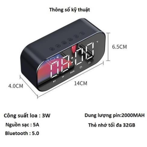 Loa Bluetooth Kiêm đồng hồ báo thức G10 Mẫu mới 2020 CHÍNH HÃNG💥BẢO HÀNH 1 NĂM💥