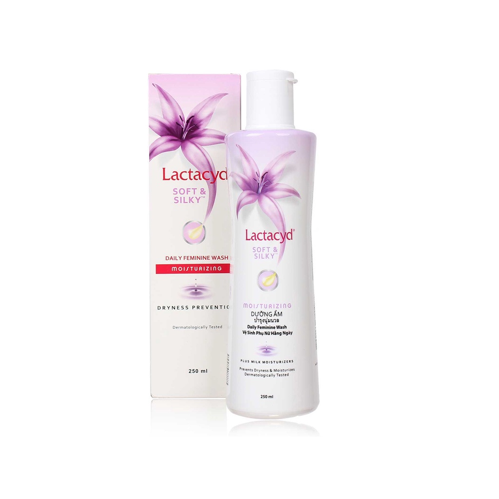 Dung dịch vệ sinh Lactacyd Soft &amp; Silky dưỡng ẩm