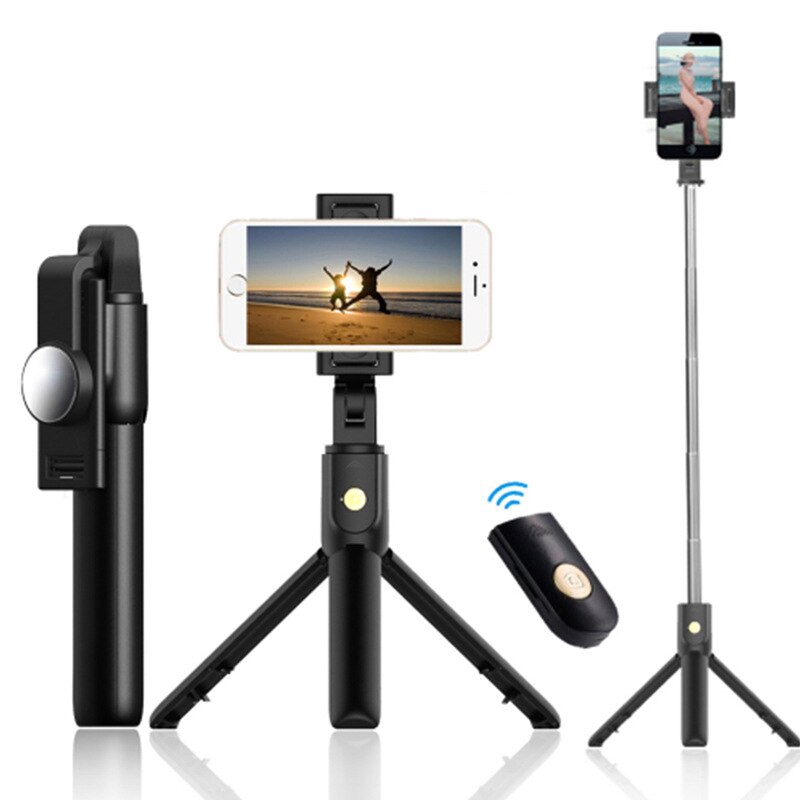 Gậy Selfie 3 Trong 1 Bluetooth K10 Với Remote Điều Khiển Cho Xiaomi Samsung Huawei Iphone Và Camera