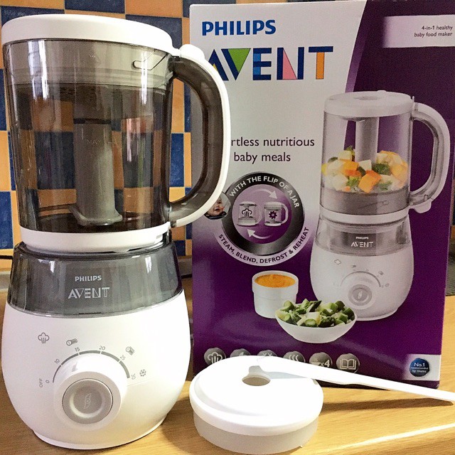 [Mã 11ELSALE hoàn 7% đơn 300K] Máy hấp - xay đa năng 4 in 1 philips avent [Nhập Đức]