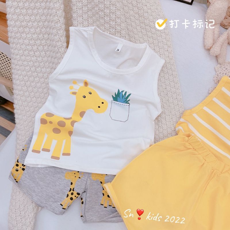 COMBO 2 BỘ HƯƠU VÀNG SAT NÁCH COTTIN CHO BÉ