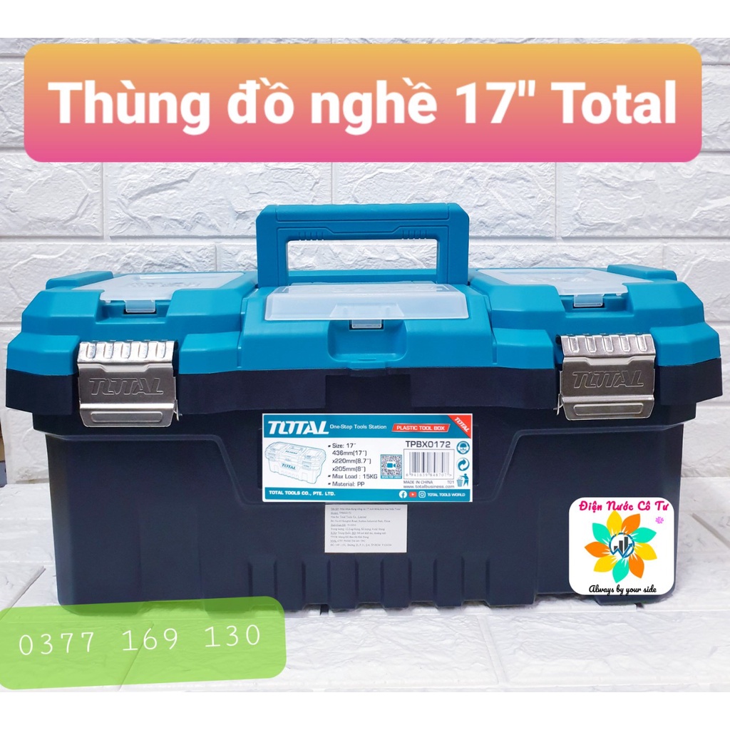 Thùng Đồ Nghề Hộp Đồ Nghề 14inch - 36*19*20cm