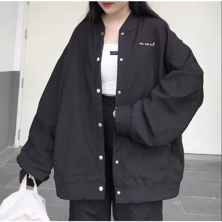 Áo Khoác Gió form rộng chữ WIN trẻ trung năng động, Áo Phông Unisex Nam Nữ