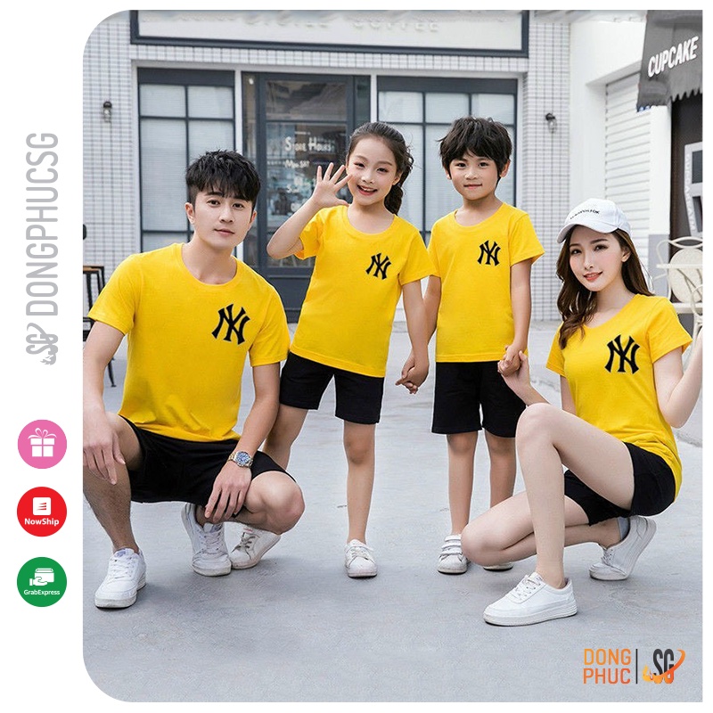 Đồng phục gia đình nguyên set áo quần 3 4 5 người nổi bật độc đáo chất thun mềm mịn BGD427 | SG