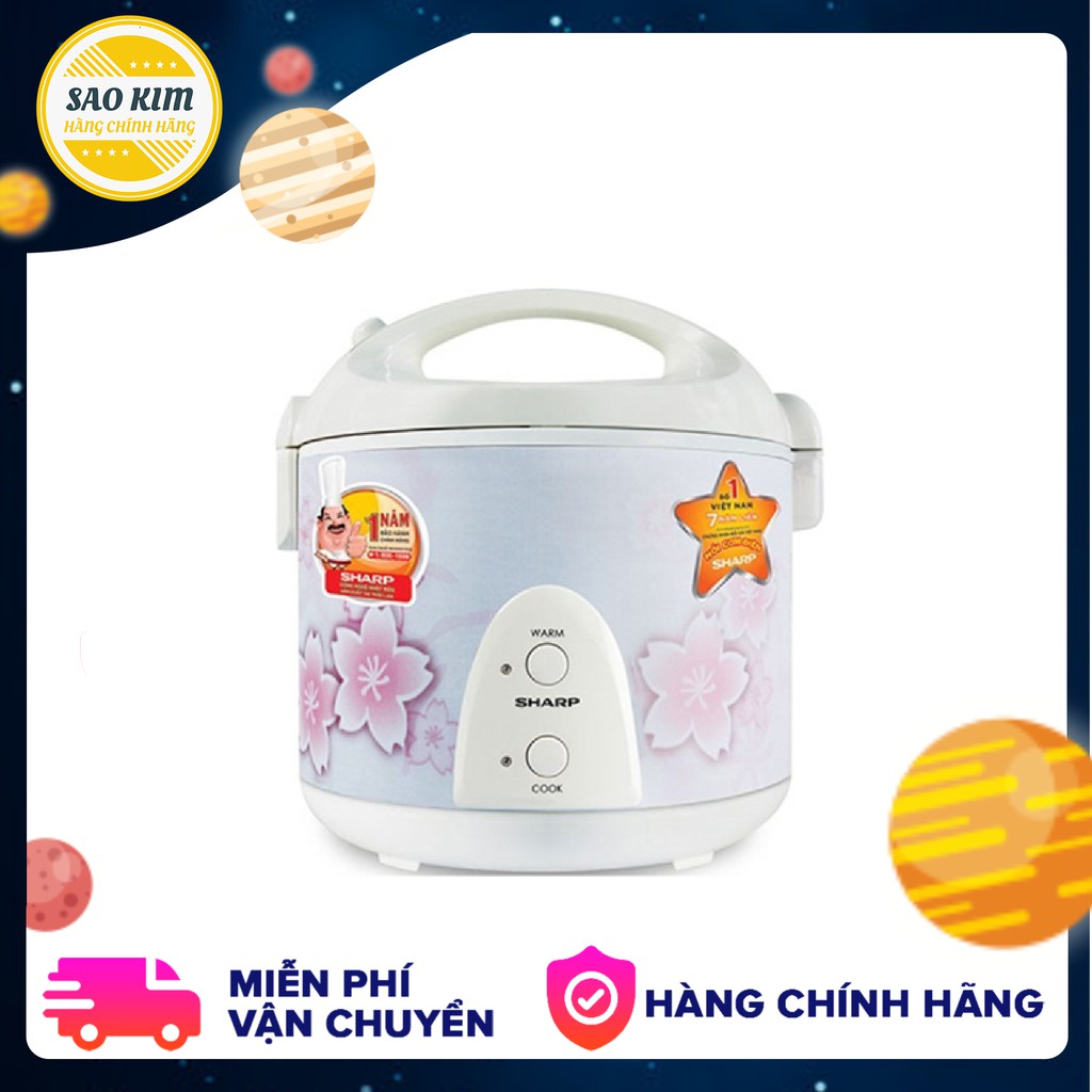 Nồi cơm điện Sharp 1.8L KS-N192ETV "SP" - Dung tích 1.8 lít - Sản xuất tại Thái Lan - Bảo hành 1 năm