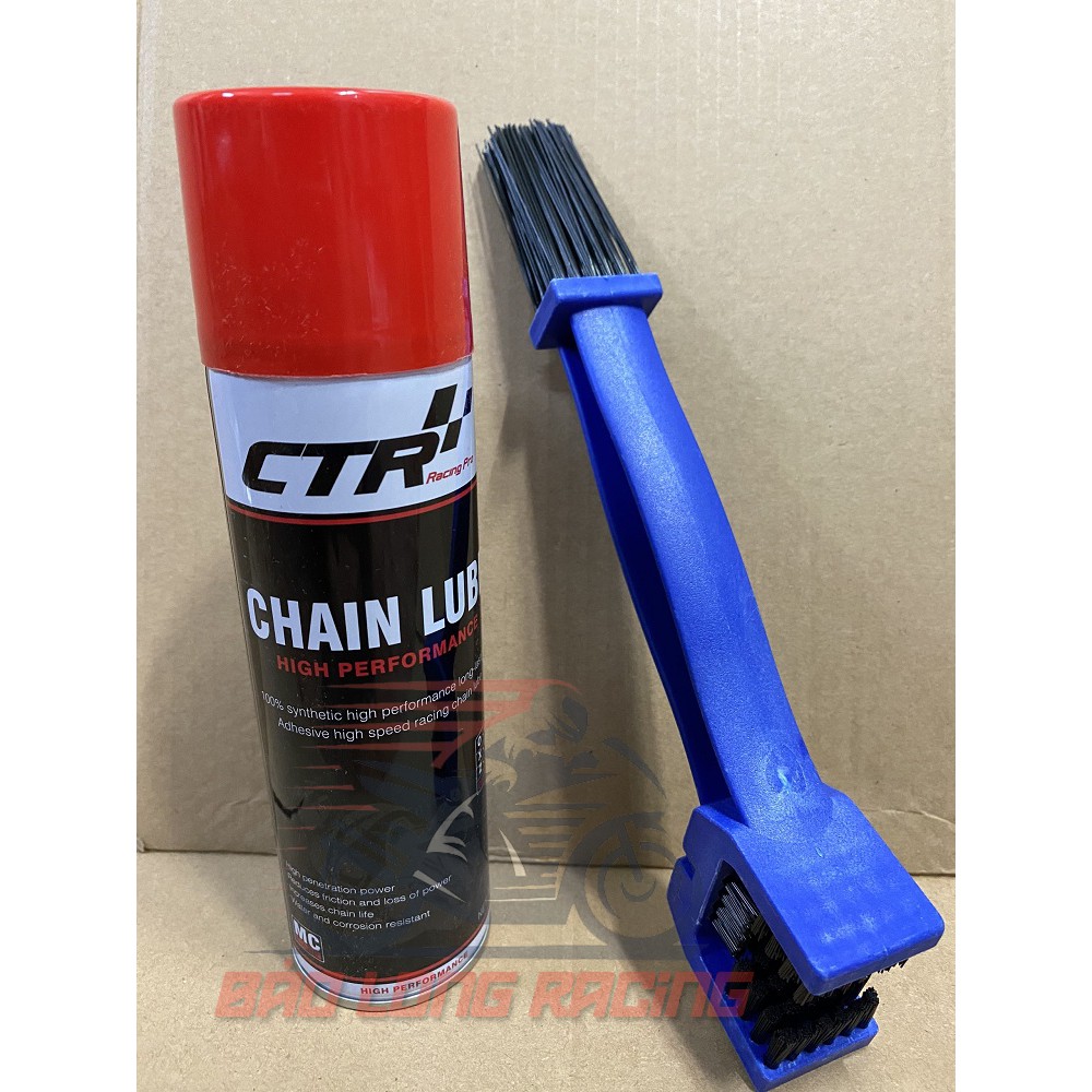 Chai xịt sên 3 trong1 CTRracing tặng kèm thêm 1 bàn chải sên