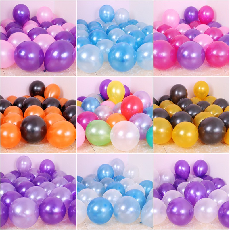 100 Bong Bóng 10 Inch Trang Trí Tiệc Sinh Nhật, Lễ Tình Nhân