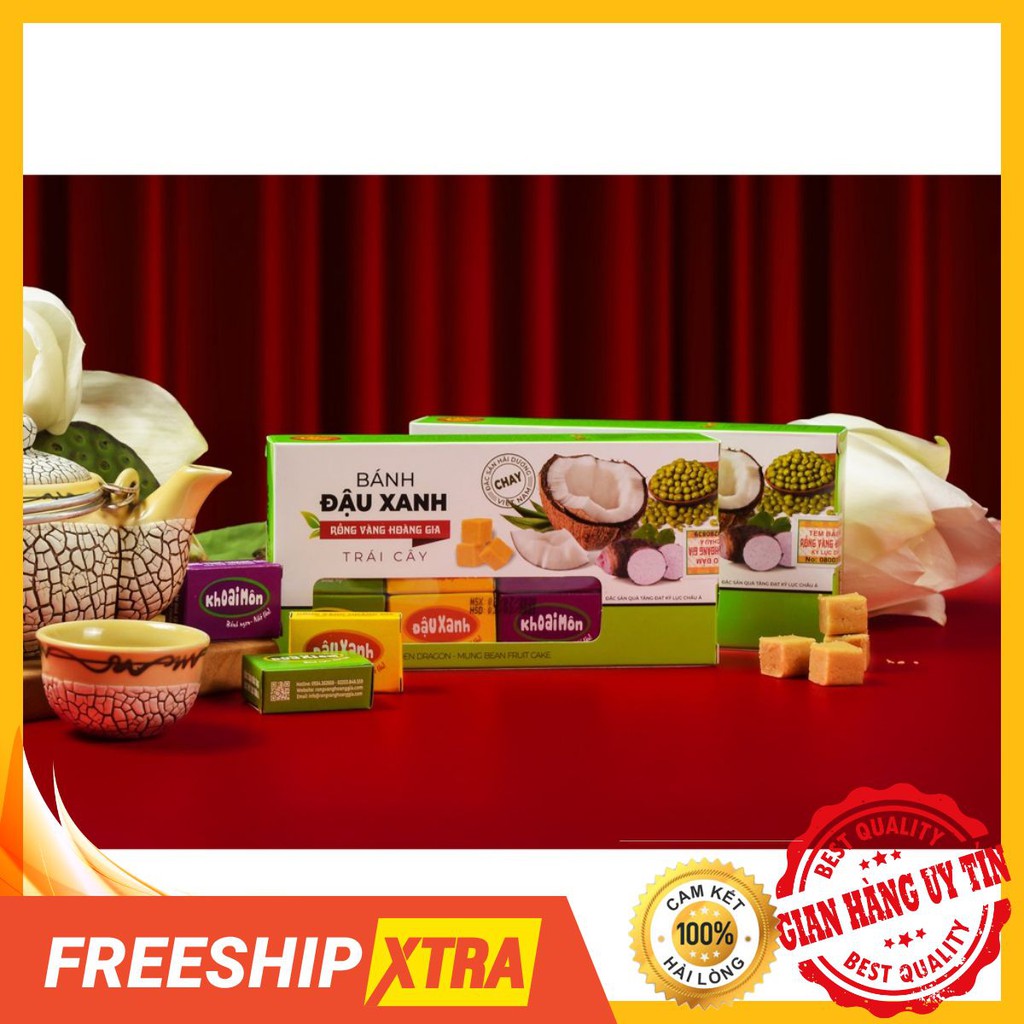 HÀNG XUẤT NHẬT - BÁNH ĐẬU XANH TRÁI CÂY - đậu xanh kết hợp 3 vị trái cây - CHÍNH HÃNG