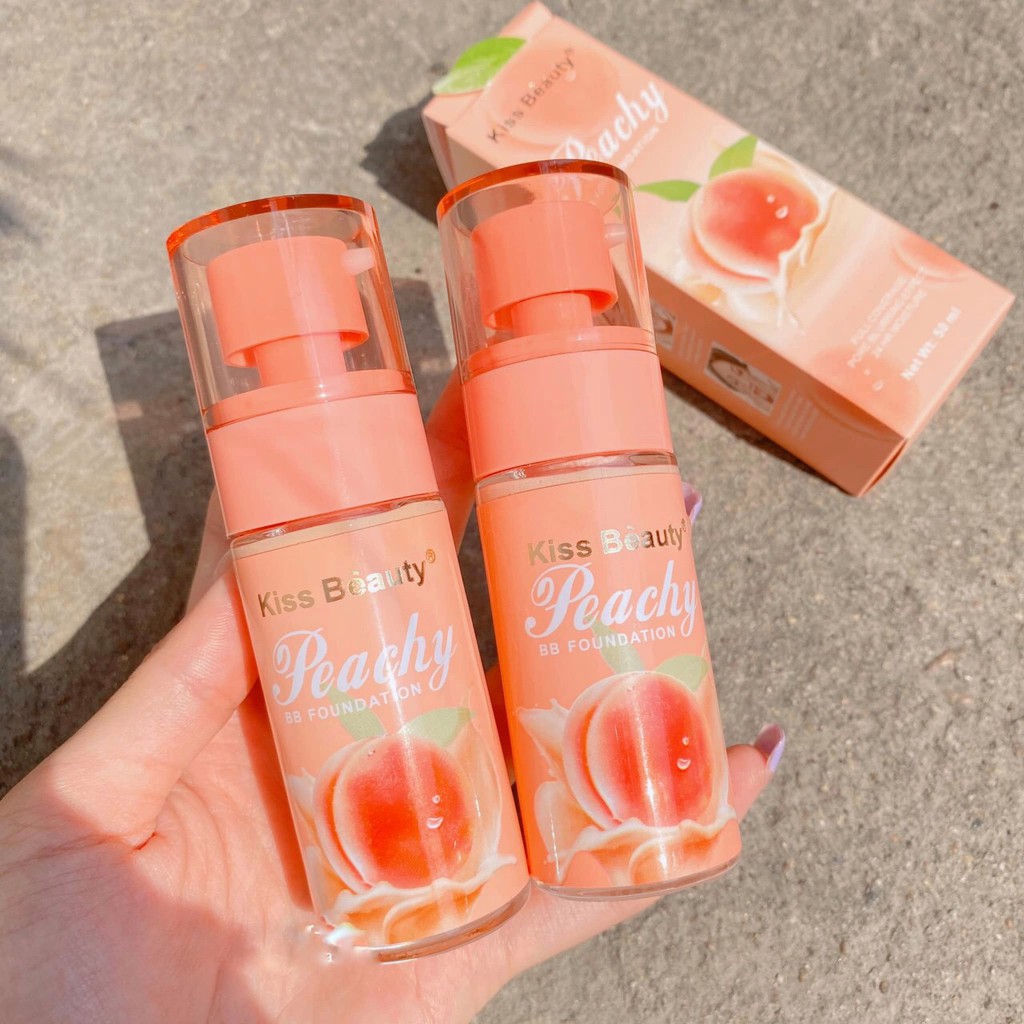 Kem nền nâng cấp tone da Peachy KISS BEAUTY made in THÁI LAN | BigBuy360 - bigbuy360.vn