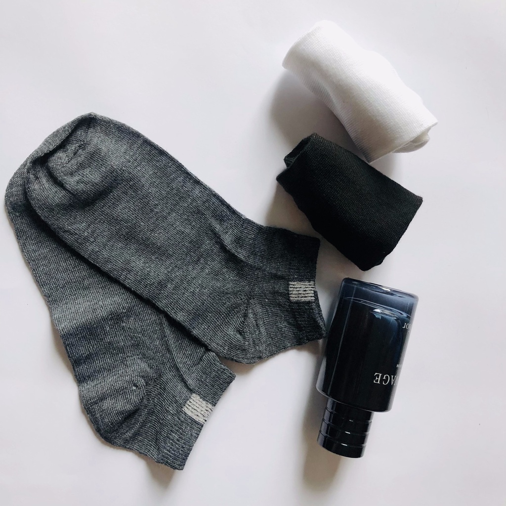 Tất trơn unisex nam nữ, vớ tất nam nữ cổ ngắn đẹp thấm hút mồ hôi mã T01