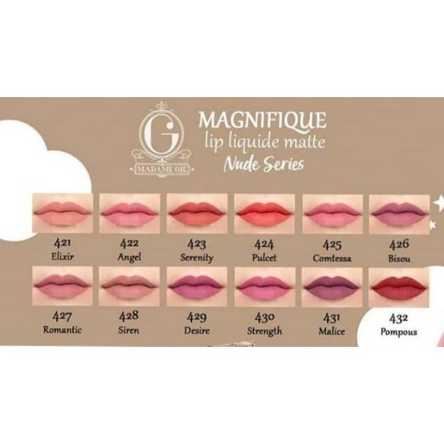 (Hàng Mới Về) Son Kem Madame Gie Magnifique Tông Lì Màu Da | BigBuy360 - bigbuy360.vn
