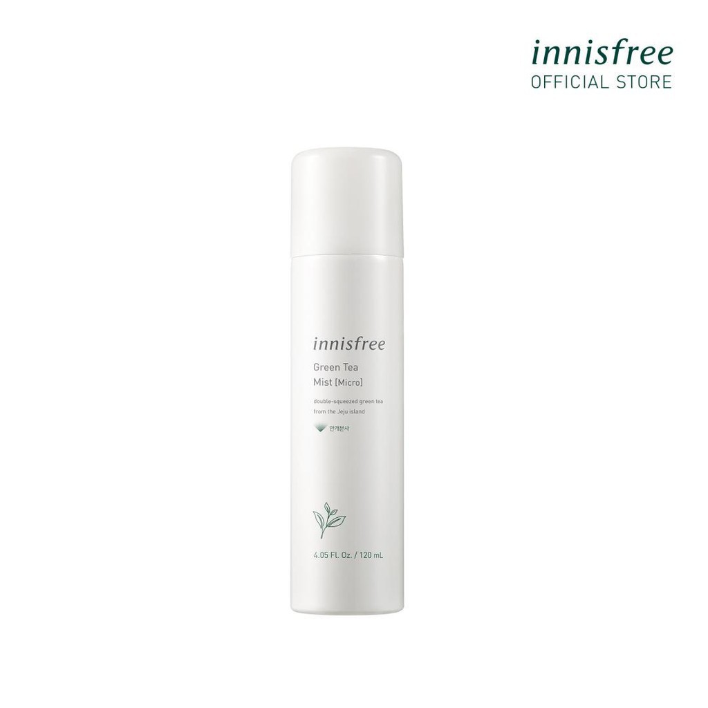 Xịt khoáng dưỡng ẩm phun sương mịn innisfree Green Tea Mist (Micro) 120ml