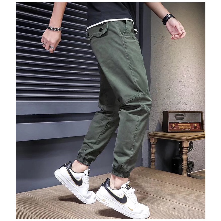 Quần Dài Ống Rộng Màu Trơn Dễ Phối Đồ Thời Trang Mùa Hè Cho Nam Size M-5XL