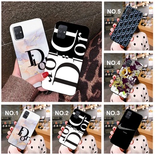 Ốp điện thoại mềm LU156 in hình logo Dior cho Samsung Galaxy M10 M20 M30 M40 A60 A70 A02 M02 A02s A12 A31 A42