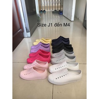 Giày native size J1 đến M4