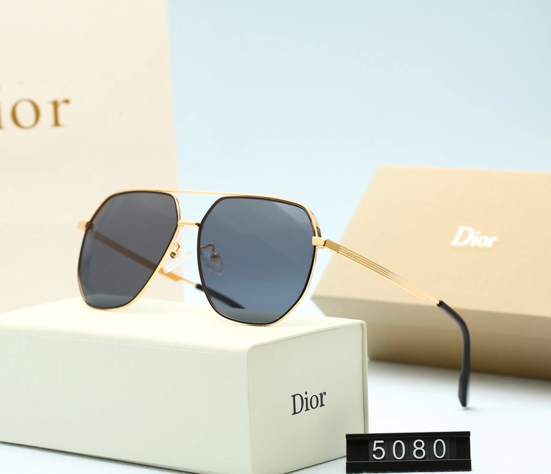 Xu hướng mới của châu Âu và Mỹ năm 2021 Kính mát có thương hiệu Christian Dior dành cho nữ Phân cực chính hãng (Có hộp và hộp đựng kính)