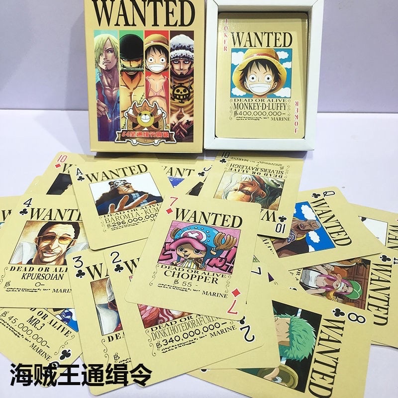 Bộ bài tây One piece 54 ảnh khác nhau/Bộ Tú lơ khơ anime one piece