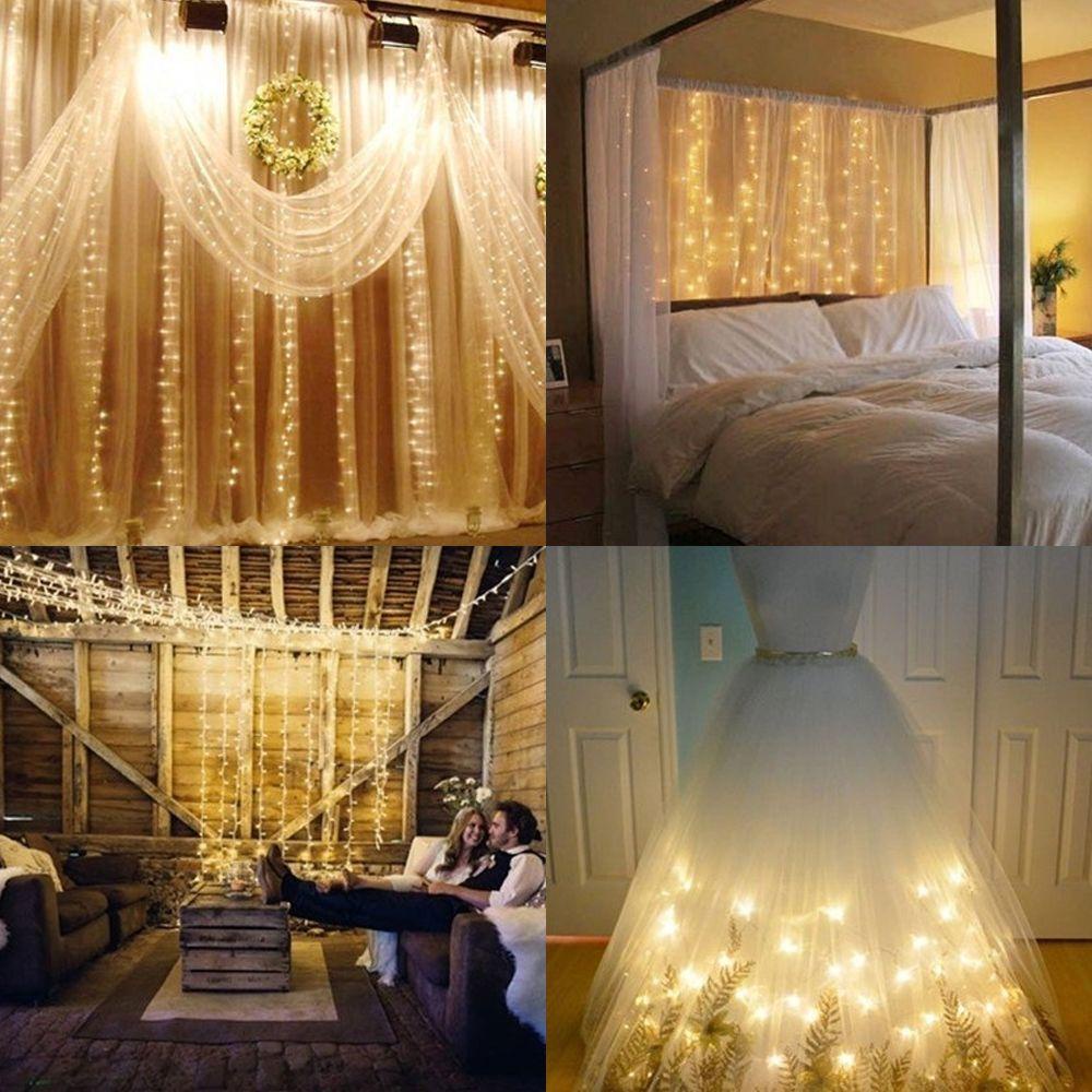 Rèm Đèn LED SUENIN Trang Trí Phòng Ngủ / Tiệc Giáng Sinh