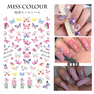 Sticker bướm & Decal dán móng tay