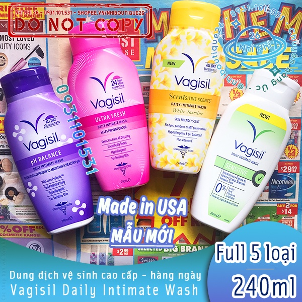 💎BILL ÚC💎 Dung dịch vệ sinh phụ nữ cao cấp Vasigil 240ml 💎 Phấn rôm vùng kín Vagisil 100g 💎 Chemist Warehouse 💎