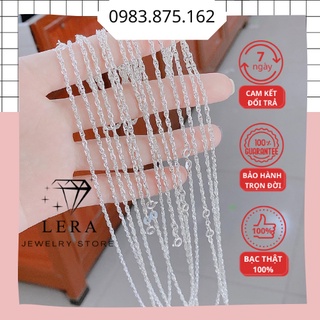 Dây chuyền bạc bé gái, dạng dây xoắn bạc ta 925 tại trang sức bạc Lera