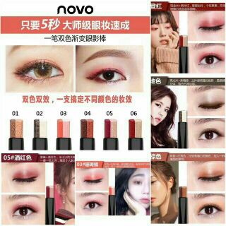 Phấn mắt thỏi NOVO Brand 2 Color Eyeshadow