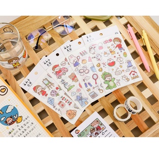 STICKER GÓI 4 TỜ CUTE - NHIỀU HÌNH