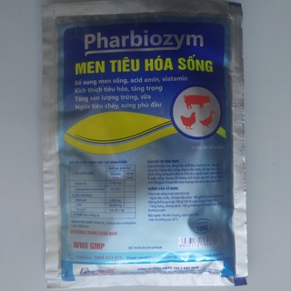 Thuốc bổ sung men tiêu hóa cho heo, gà, vịt dạng bột gói 100g