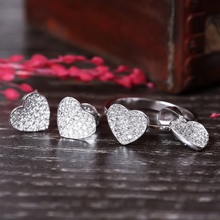 Bộ trang sức bạc Curtis Heart