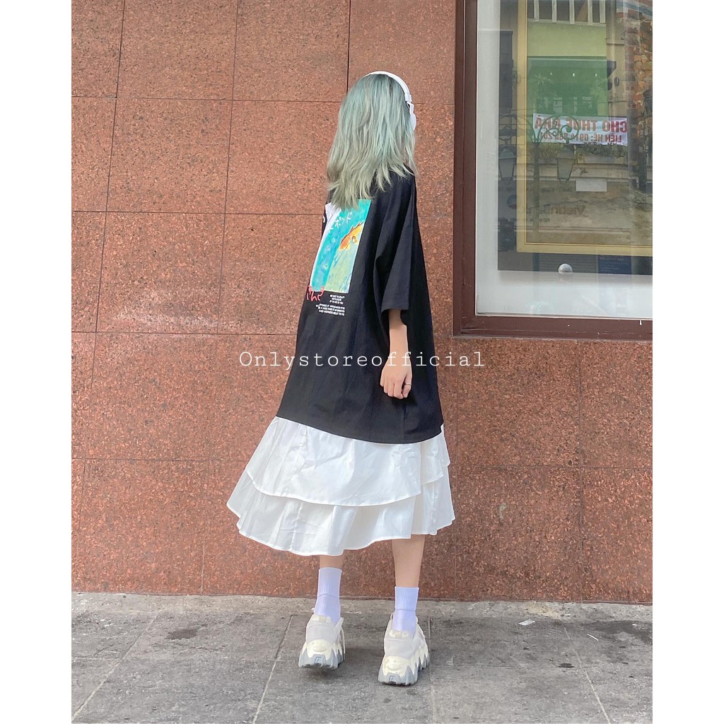 set áo váy, áo oversz,chân váy 2 tầng | BigBuy360 - bigbuy360.vn