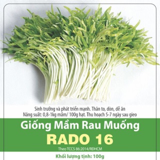Hạt Giống Mầm Rau Muống 16 (50gr)