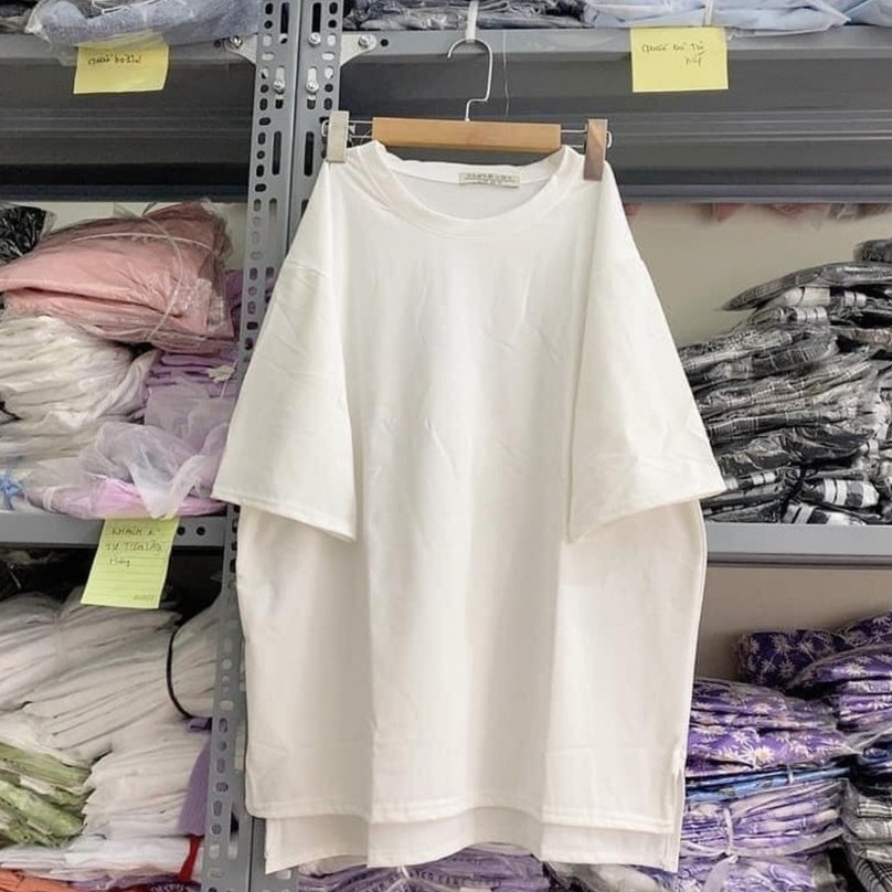 Áo thun trơn nam nữ tay lỡ xẻ vạt giá rẻ form rộng oversize kiểu hàn quốc unisex cao cấp DUKO FASHION AT28 | BigBuy360 - bigbuy360.vn