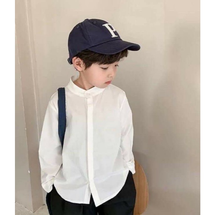 Áo sơ mi dài tay bé trai