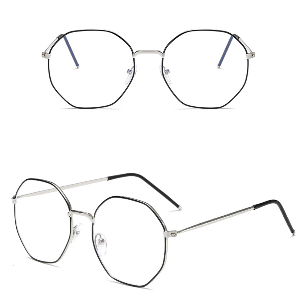 Mắt Kính Gọng Đa Giác Chống Ánh Sáng Xanh Bảo Vệ Mắt